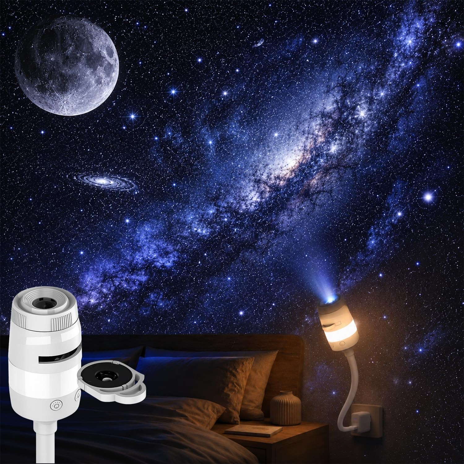 2027 Upgraded Plug and Play Hd Star Projector with 13 Films -Hd Smart Dynamic