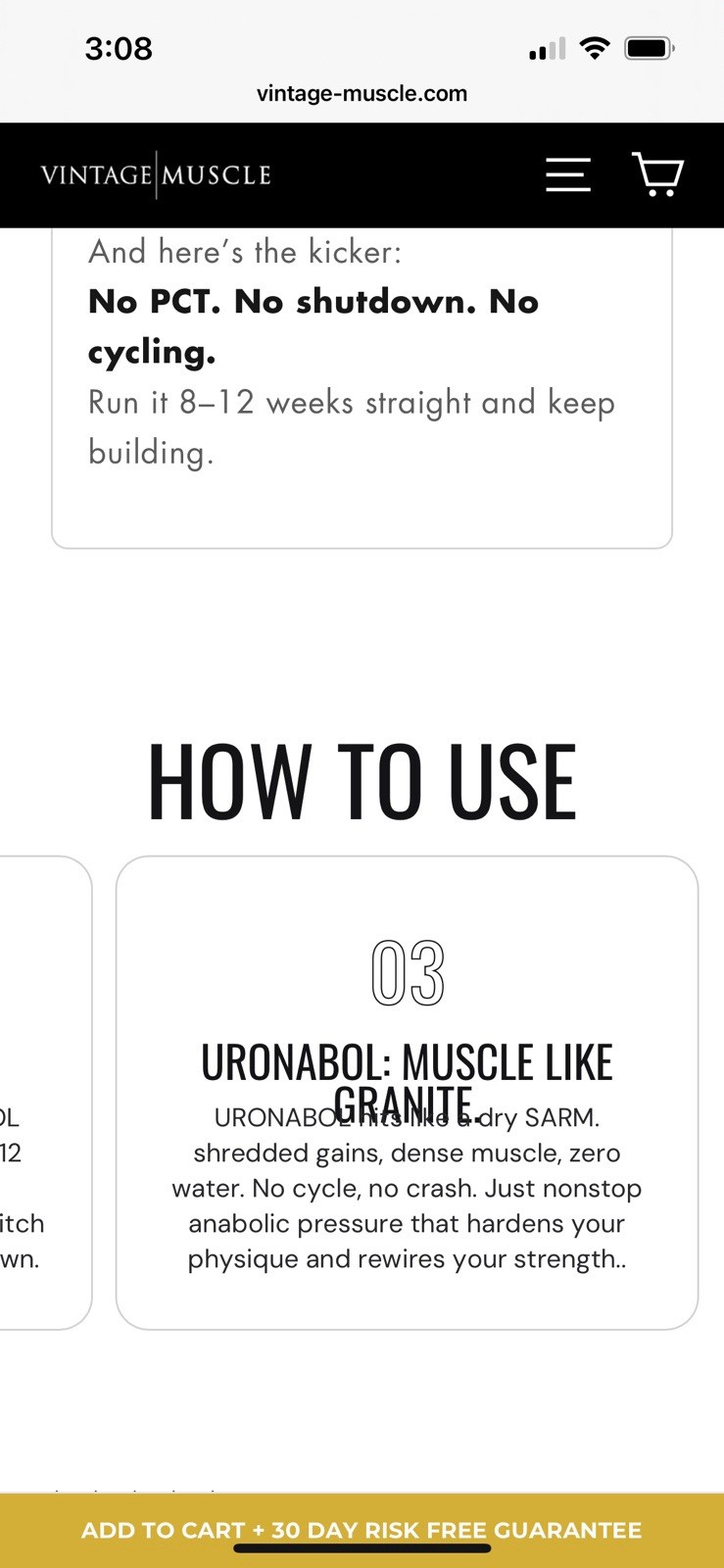 Uronabol:Ult.Dry, Striated, Density & Shredded Gainer By Vintage Muscle 💪🧪🏛️