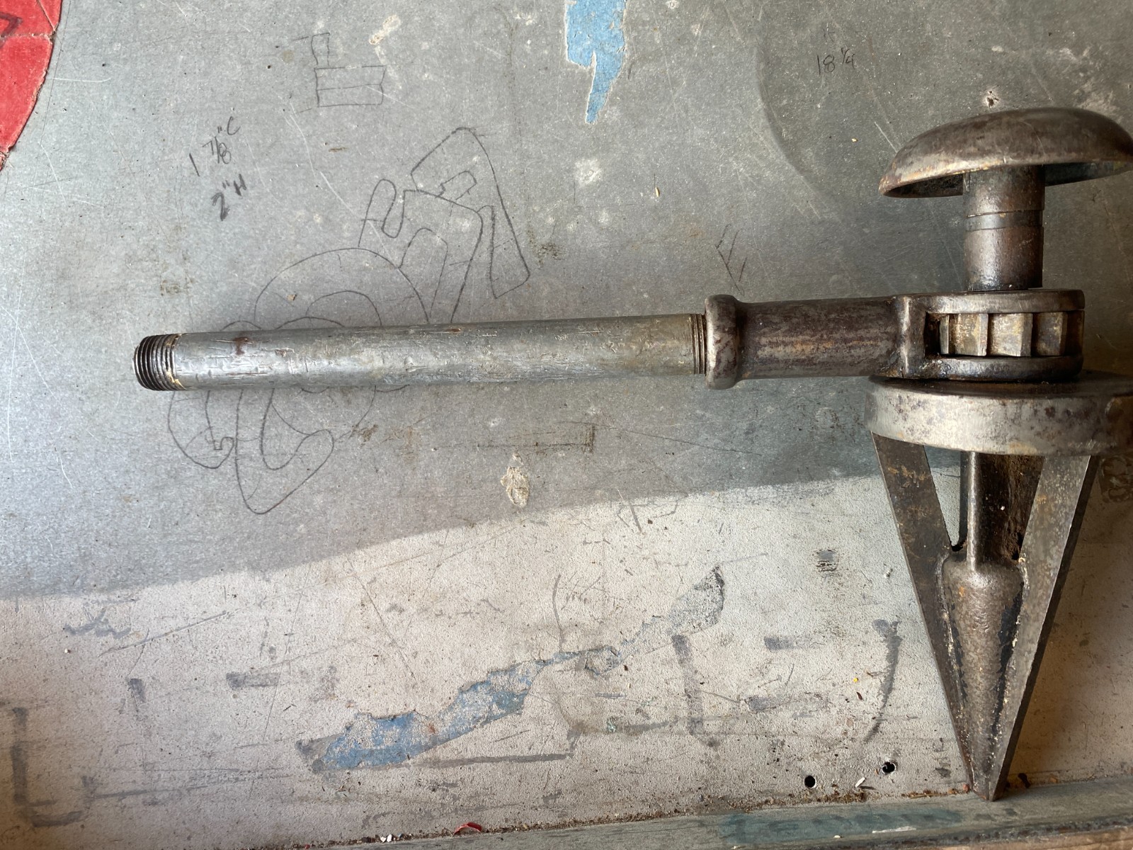Vintage Ratcheting Pipe Reamer Tool Head 1/8 - 2