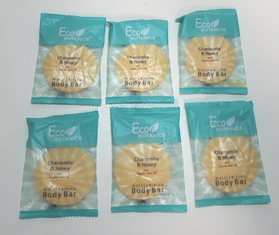 Chamomile Honey Organic Olive Oil Moisturizing Body Bars 6 Travel ECO Botanics
