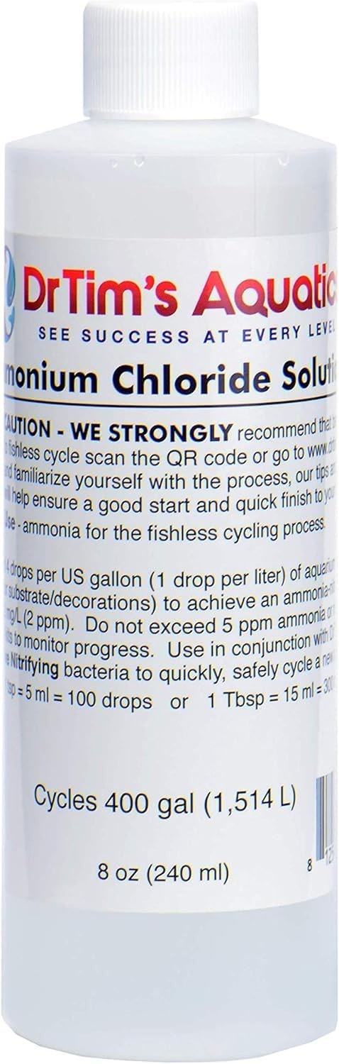 Dr Tim's Aquatics Ammonium Chloride Aquarium 100% Natural – 8 Oz. Dr Tims