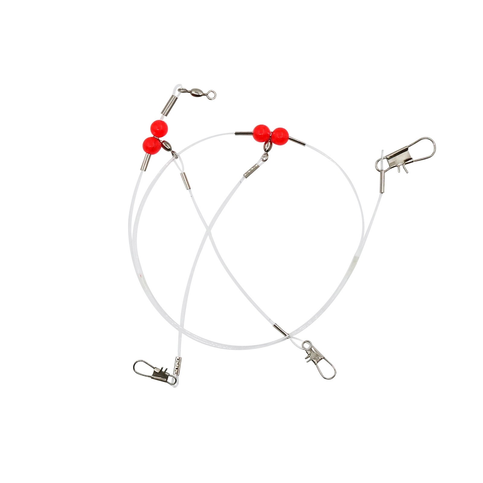 6Pcs Fishing Connector 3-Way Swivels Fishing Group Fishing Line and Swivel