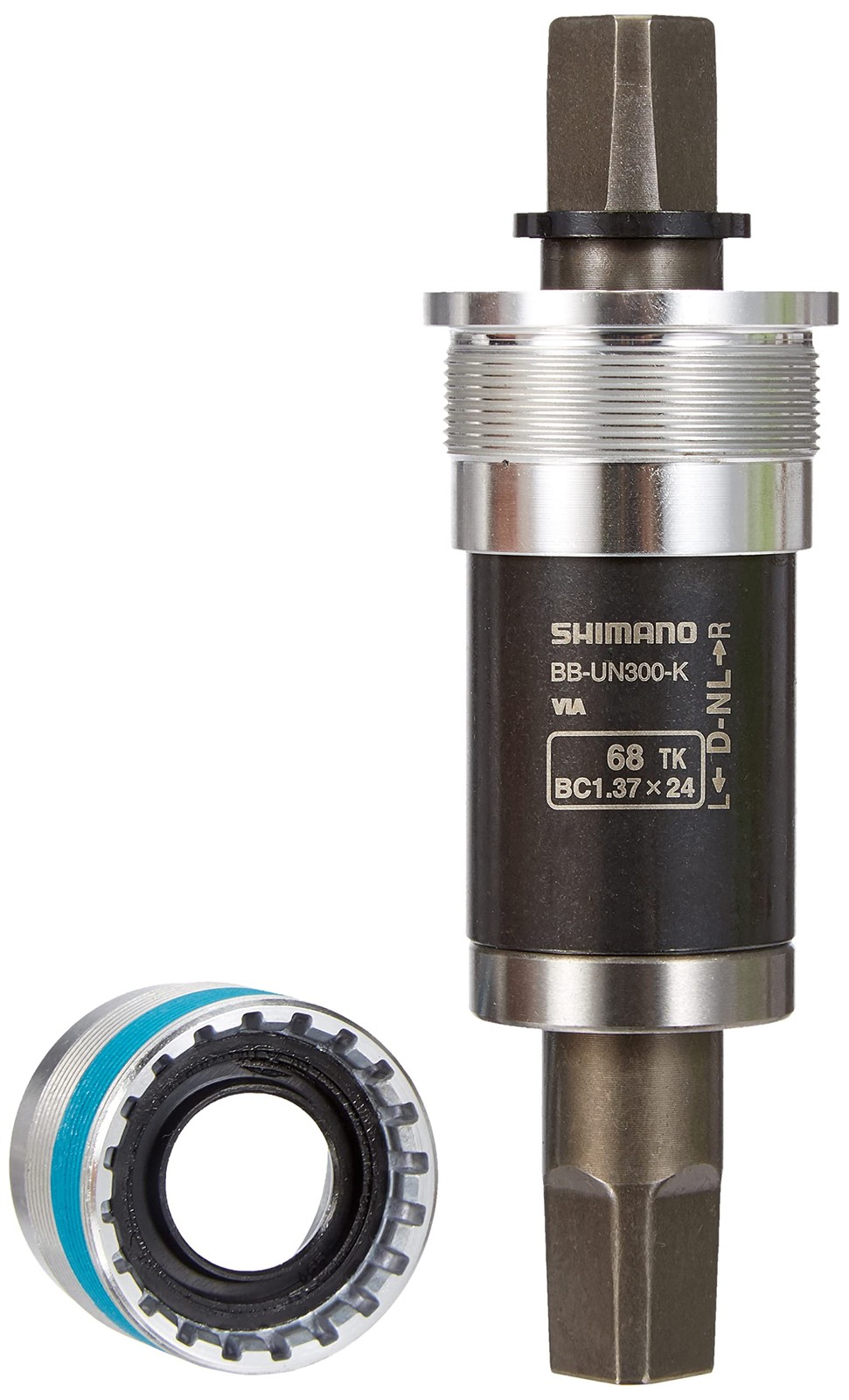 Shimano BB-UN300 Bottom Bracket - English 73 x 123mm Square Taper JIS Silver