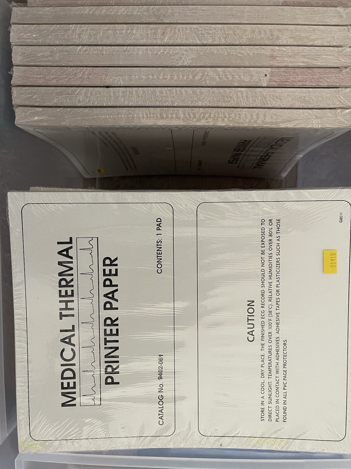 Medical Thermal Printer Paper 9402-061 ECG/EKG Chart Recording Paper,8.5 x 11