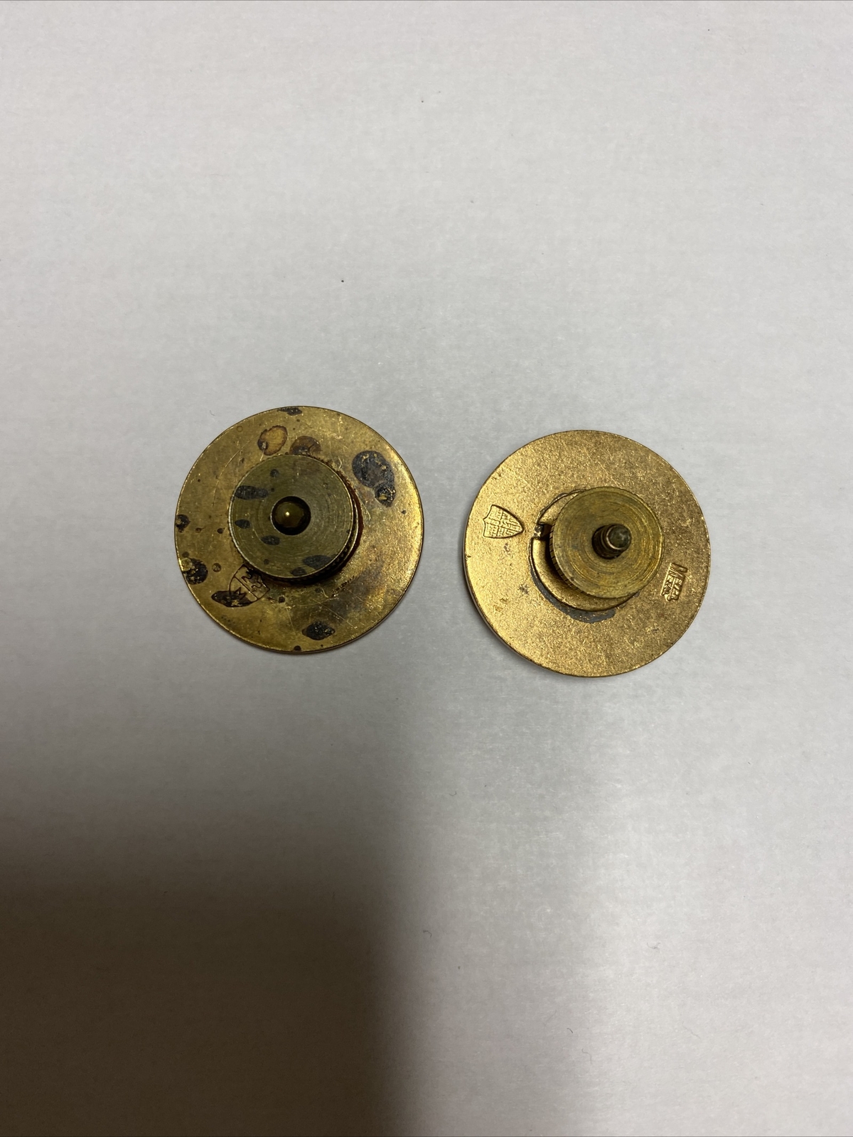 H0267 Original US Army VA Polytechnic institute Cadets Collar Discs Pair L1D