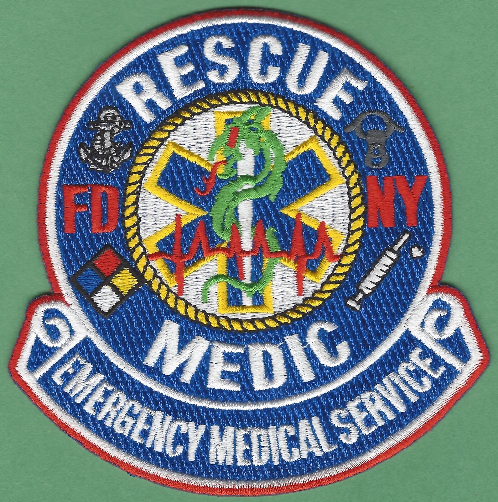 FIRE DEPARTMENT NEW YORK EMS RESCUE MEDIC PATCH