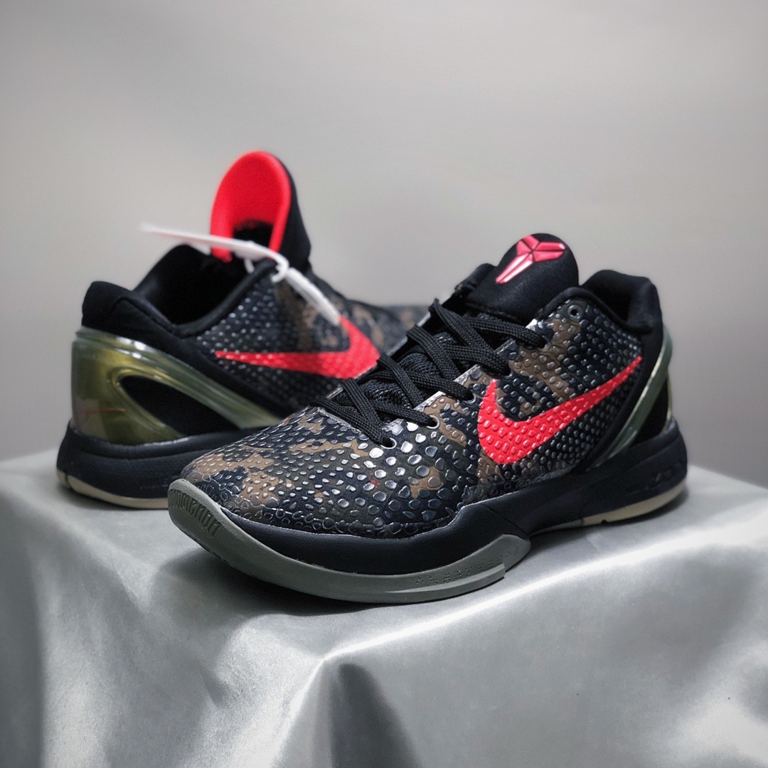 NK Kobe 6 Protro Italian Camo FQ3546-001 Mens Shoes New