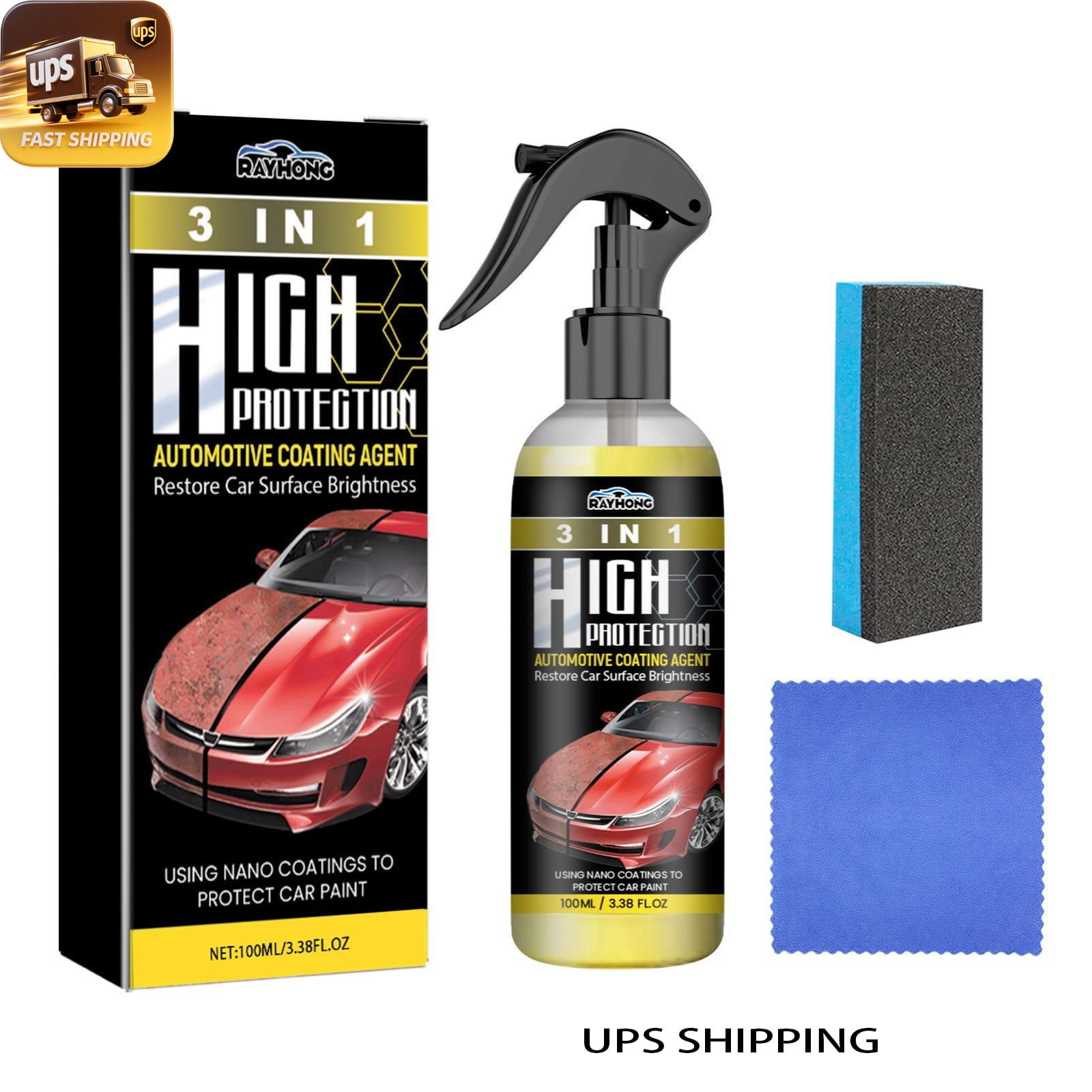 Car Paint Repair & Protect -3-in-1 Formula for Oil Removal, Polish & Restoration