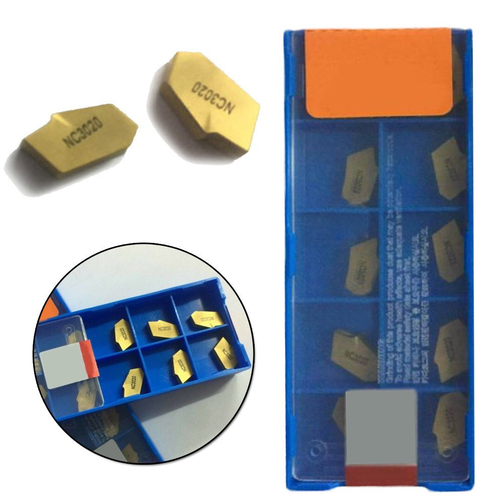 10pcs SP400-NC3020 GTN-4 Grooving Cut-Off Carbide Inserts 4mm Width Accessories
