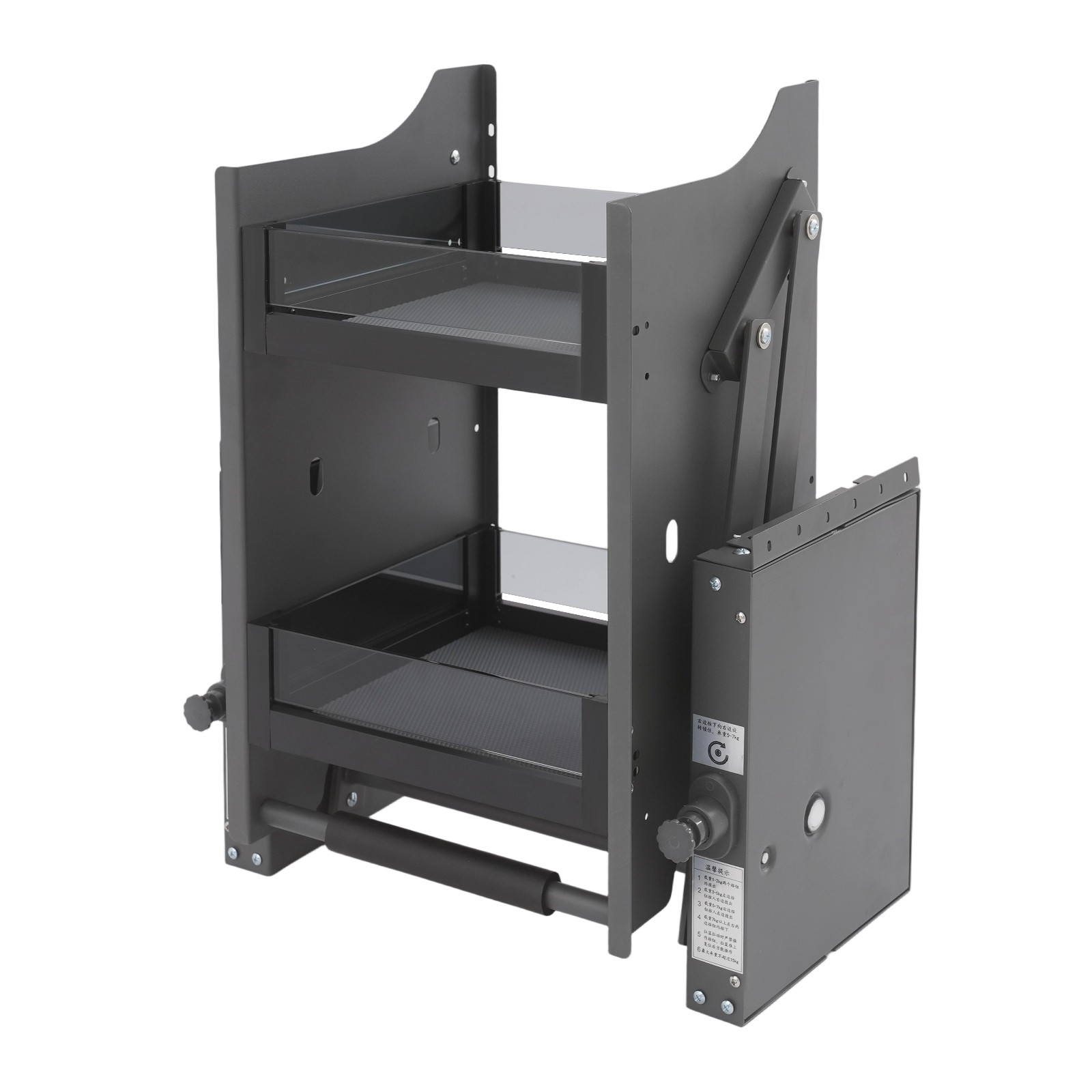 Kitchen Shelf Rack Upper Cabinet 2-Tier Pull Down Cabinet Organizer Rack