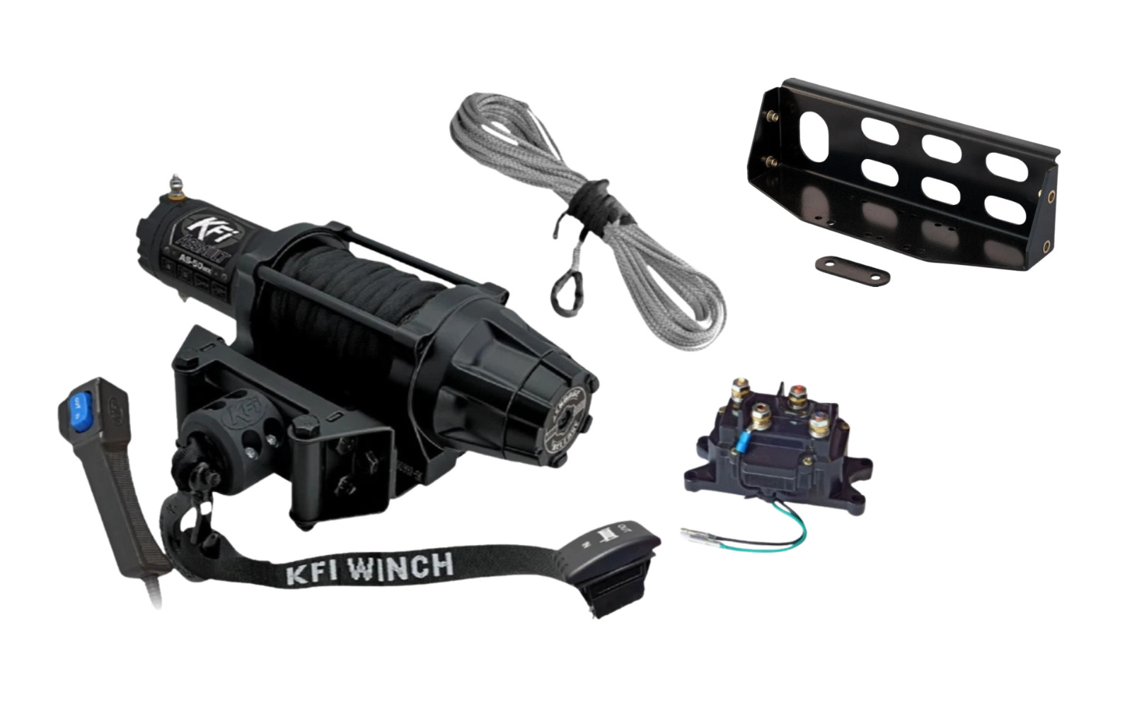 KFI 5000lbs Assault Winch Wide & Mount 100860 Kit ALL John Deere Gator XUV 625i