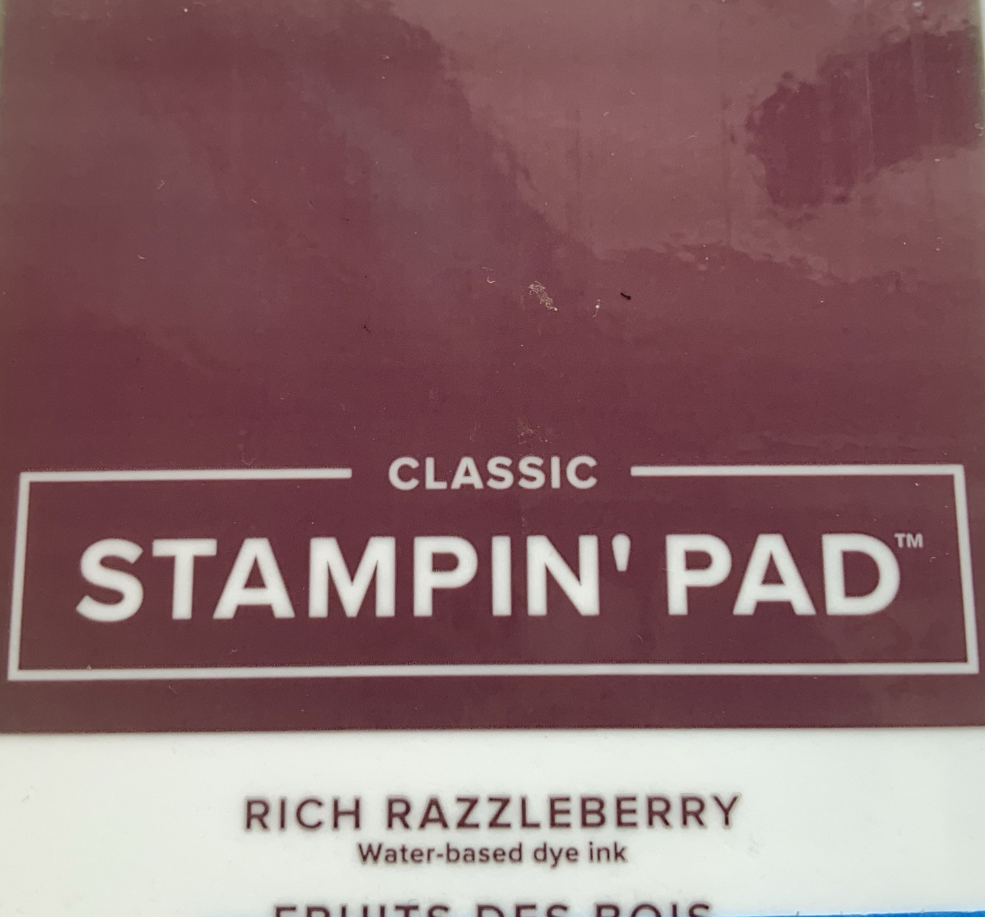 Stampin Up Ink Pad RICH RAZZLEBERRY RETIRED 2022 Current Case AS IS Case Stained