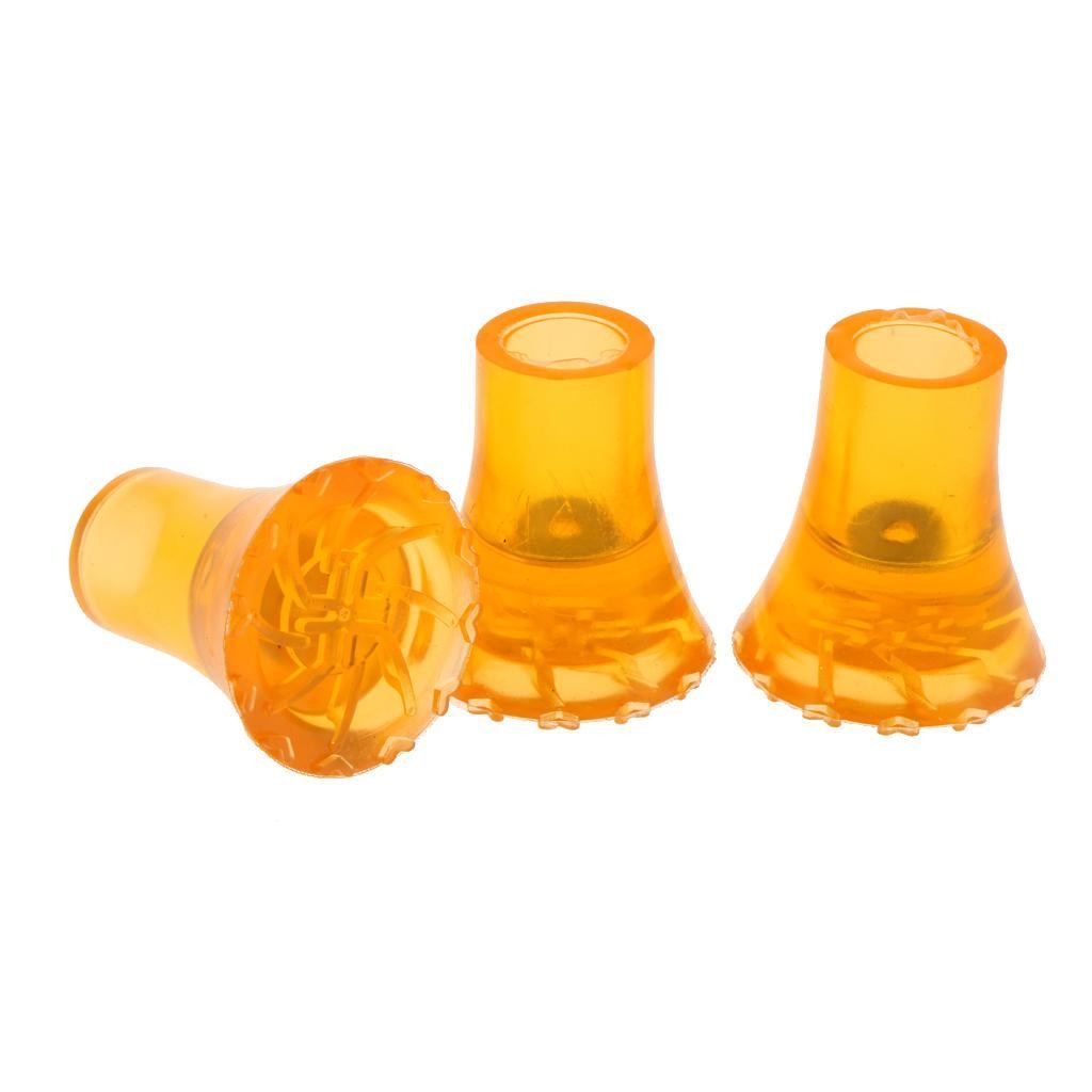 3pcs Durable Anti-Slip Replacement Walking Stick Cane Support Crutch Tips