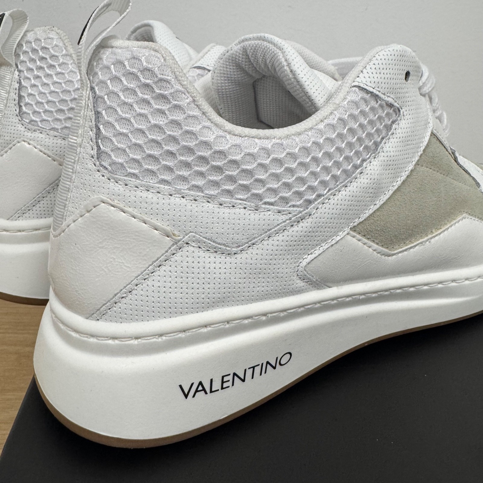 NEW Valentino Donald Italian Leather Sneaker White Men's Multiple Sizes
