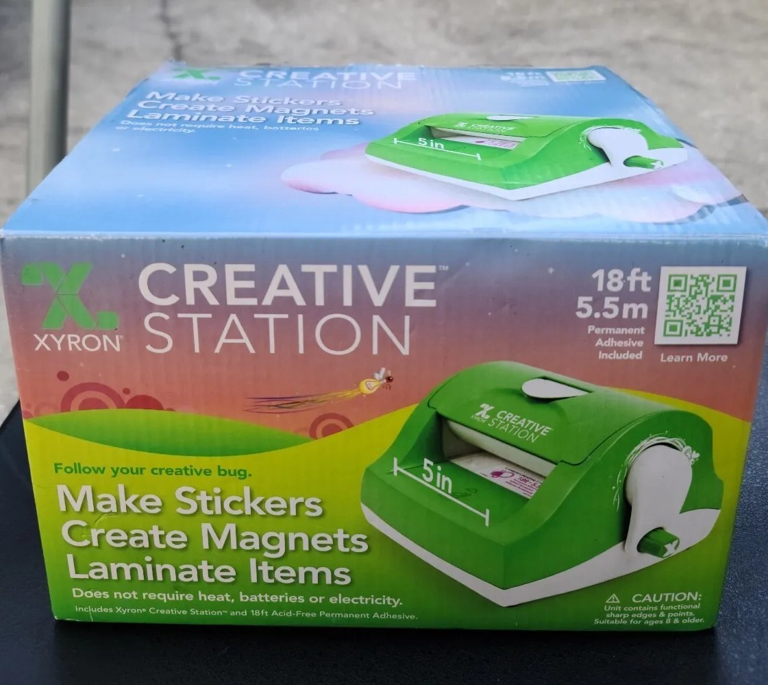 XYRON 5" Creative Station Sticker Laminator, Label, & Magnet Maker Machine