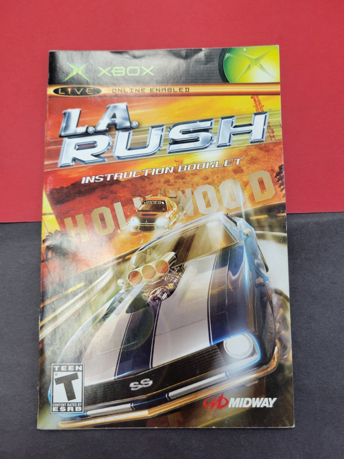 L.A. Rush Racing LA L A XBOX Instruction Manual Only