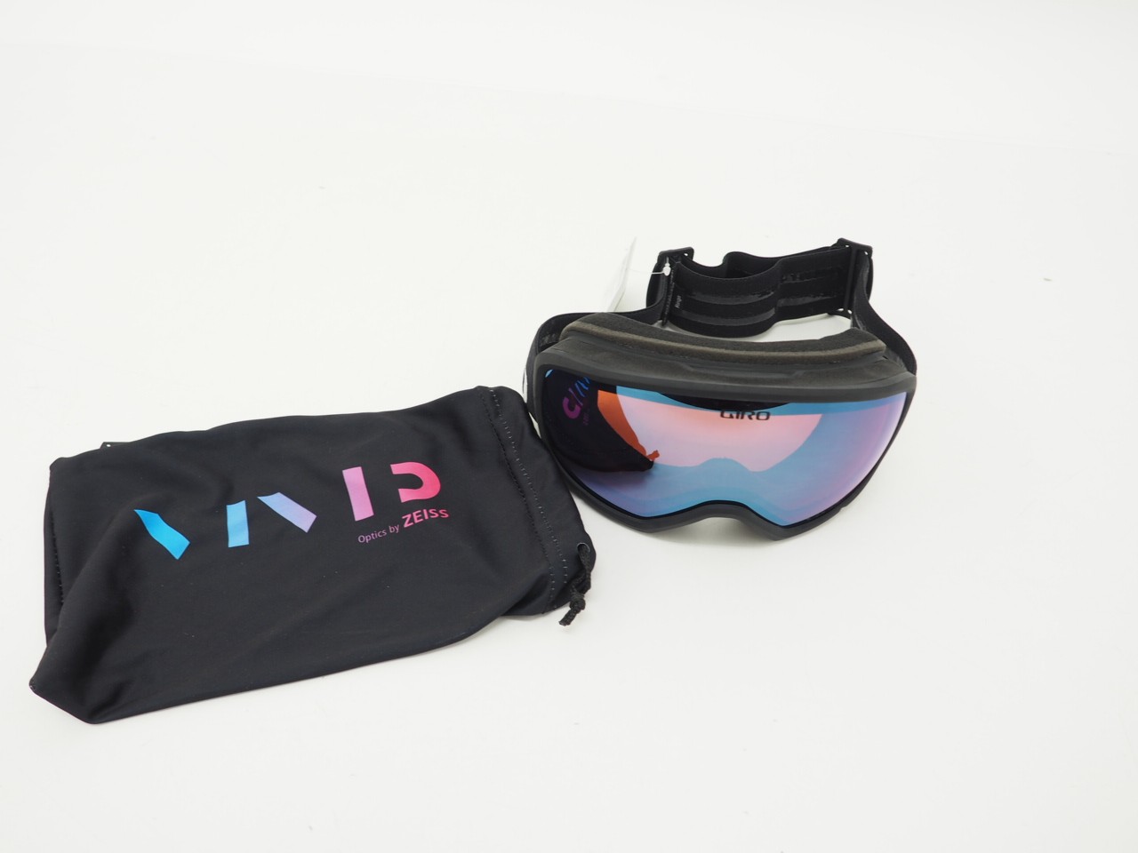 New! Giro Ringo Adult Winter Sport Goggles Black Wordmark w/ Vivid Royal Lens