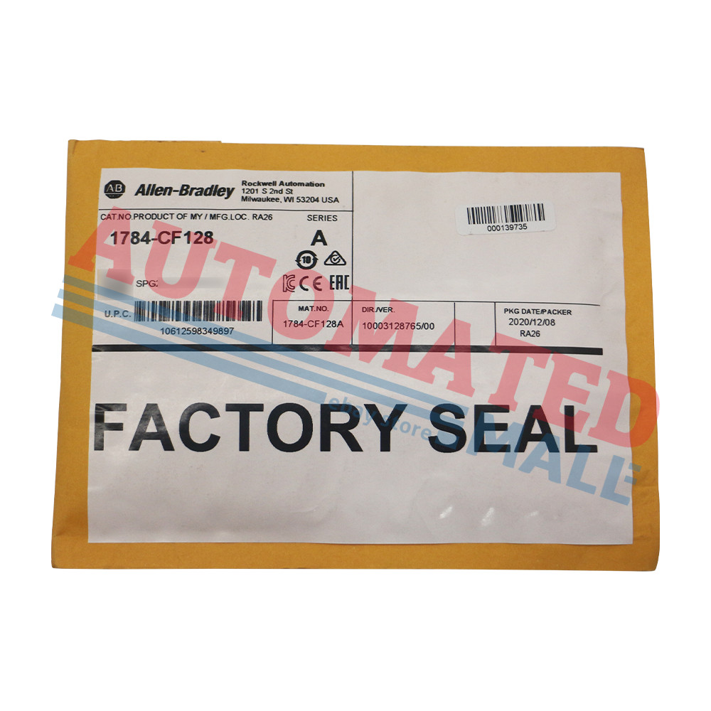 NEW Allen-Bradley 1784-CF128 Ser A Industrial CompactFlash Card 128MB RevE01