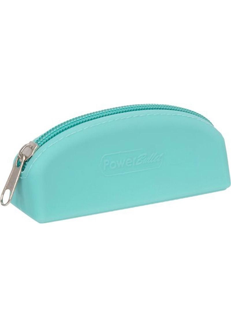 Powerbullet Teal Silicone Storage Case for Bullet Vibrator Vibes