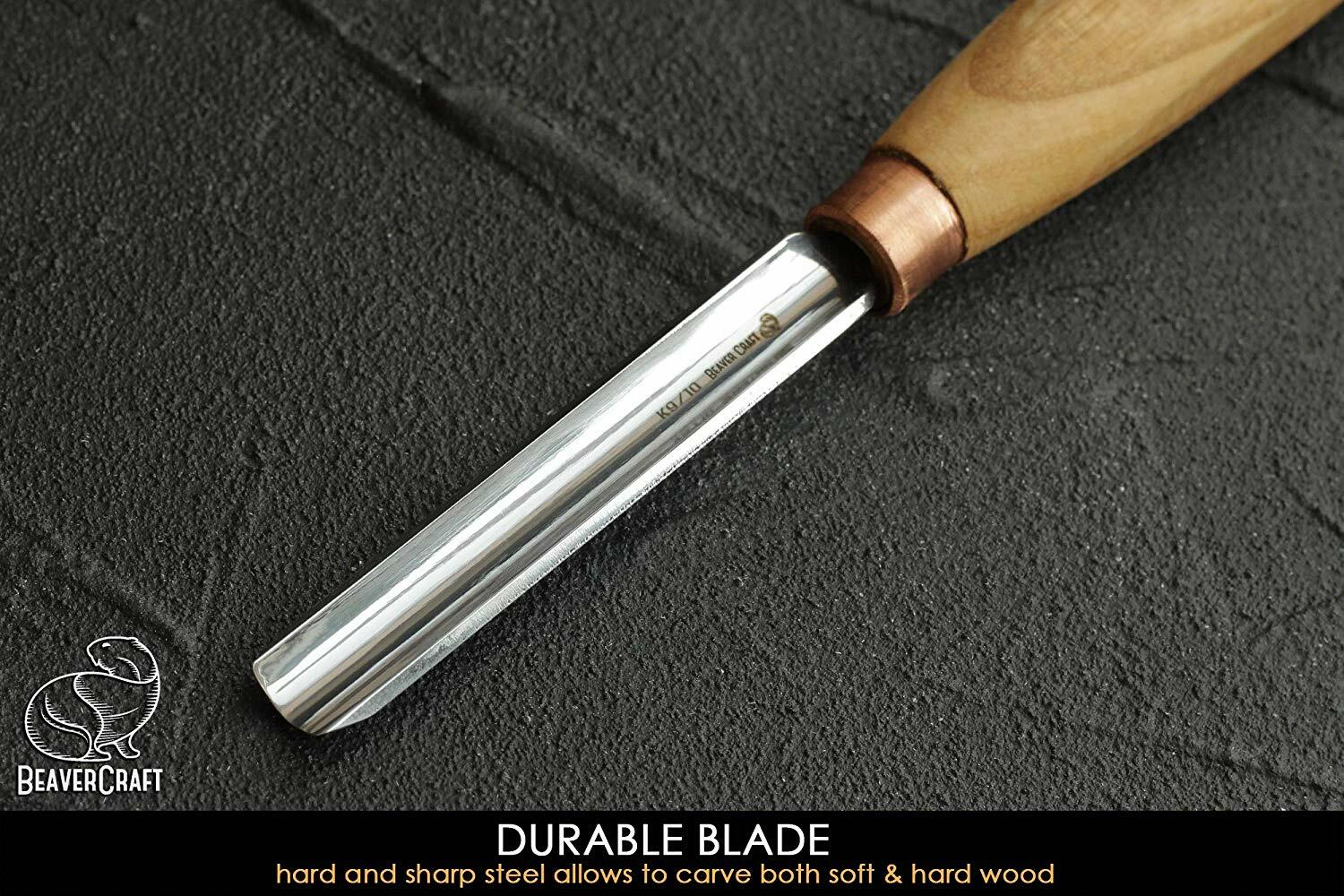 Woodcarving Tools Compact Straight Rounded Chisel Spoon Carving Tool BeaverCraft