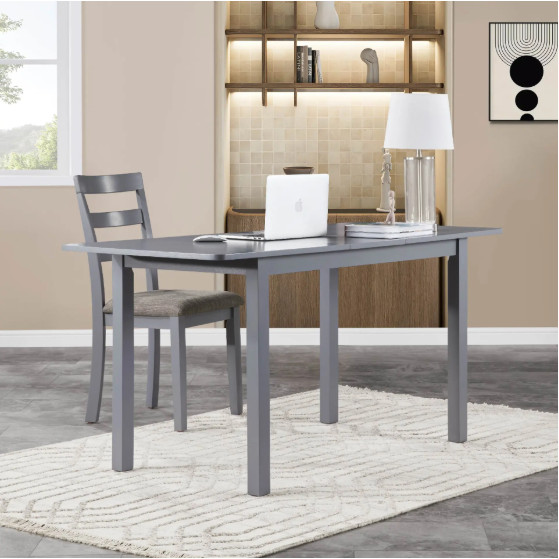 59 Extendable Dining Table, Modern House Dining Room Table For 4-8, Wooden