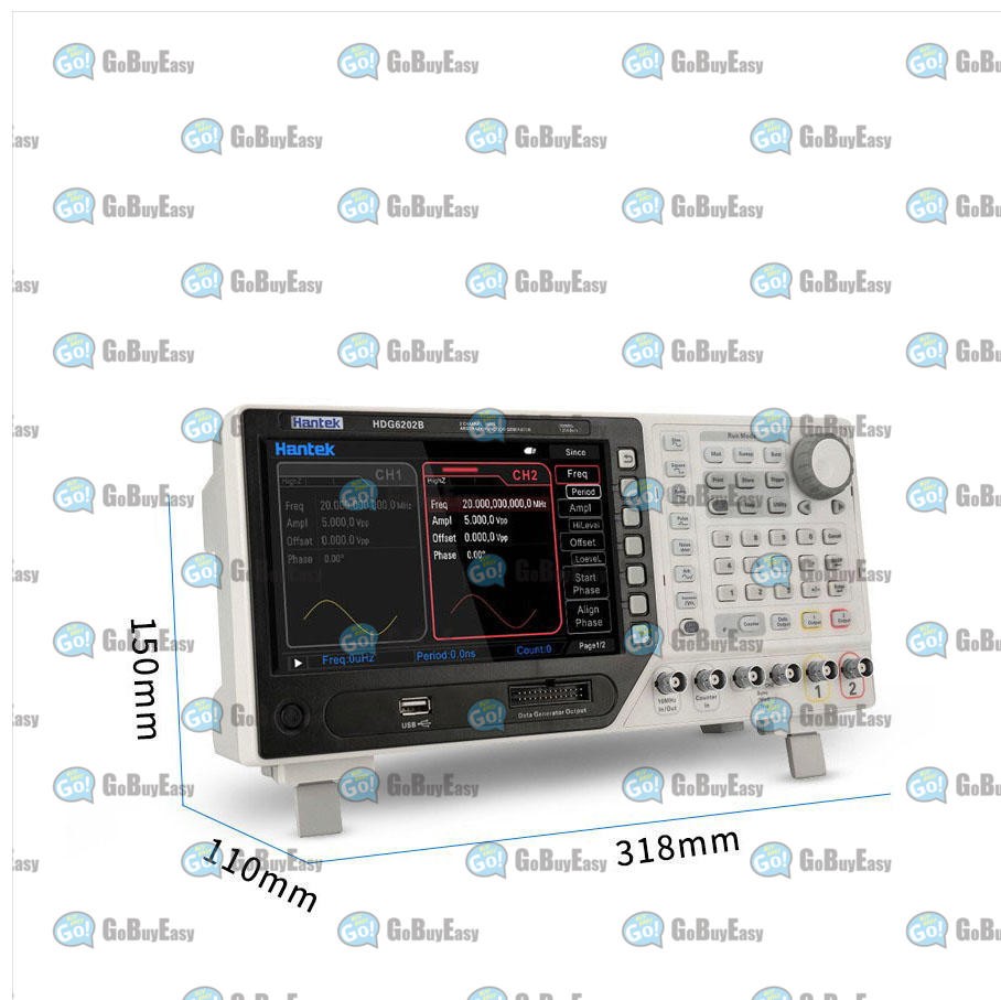 1x Hantek Arbitrary waveform Function generator HDG6202B New