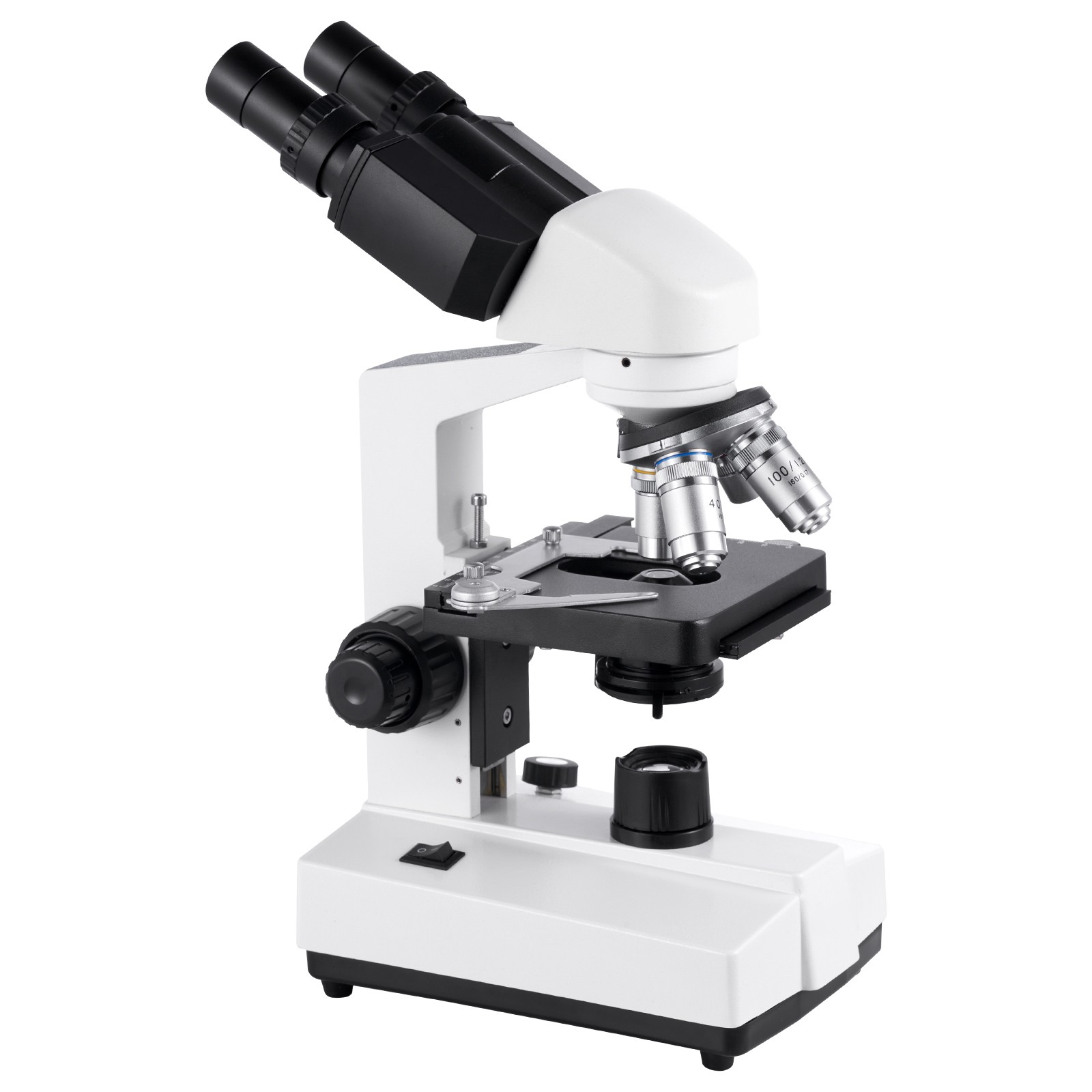 Uimoso Binocular Compound Microscope Kit 40-5000X Dual Stage Two Eyepiece Sets