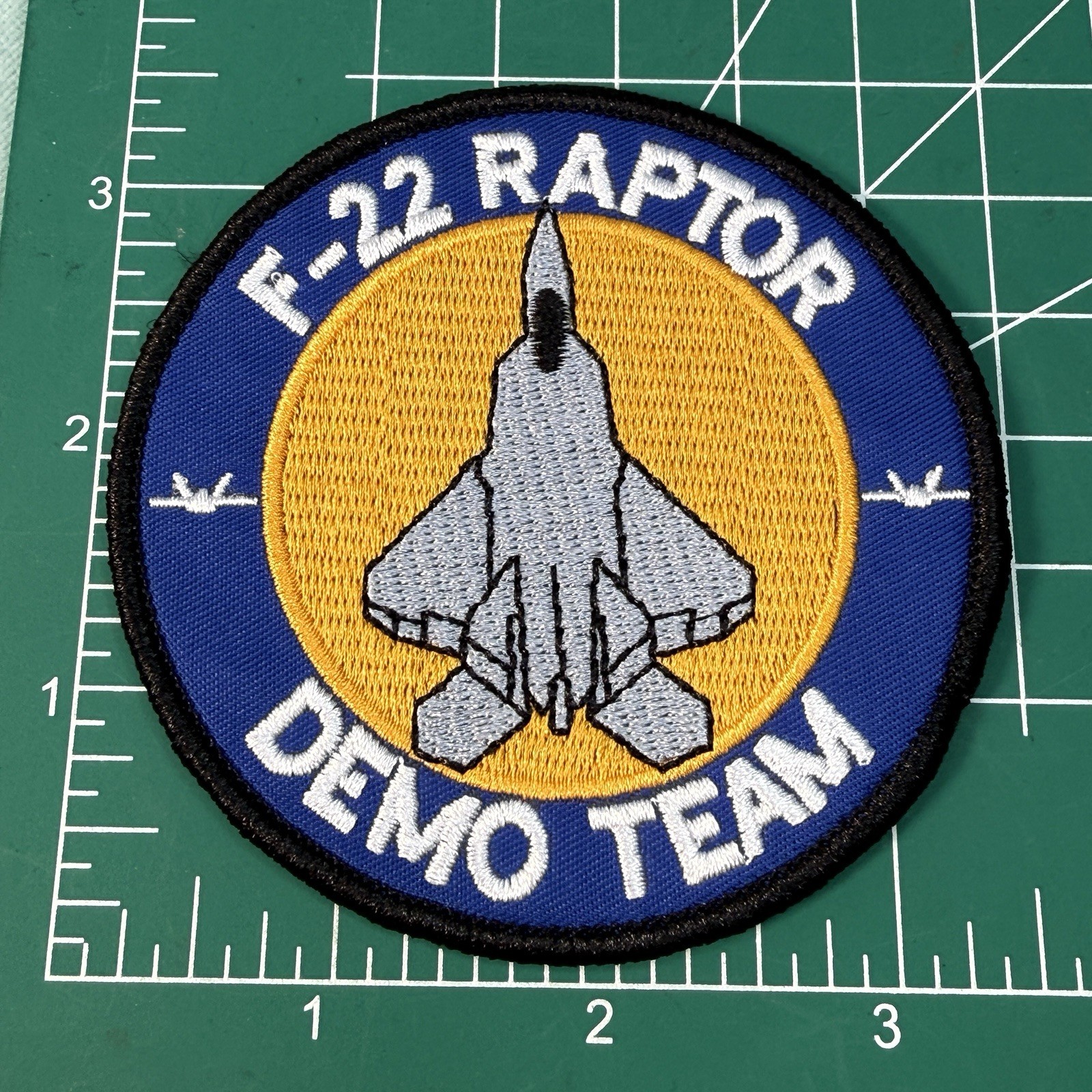 F-22 Raptor Demo Team Hook & Loop Patch STRIKE FIGHTER JET Plane F22 AIR Force