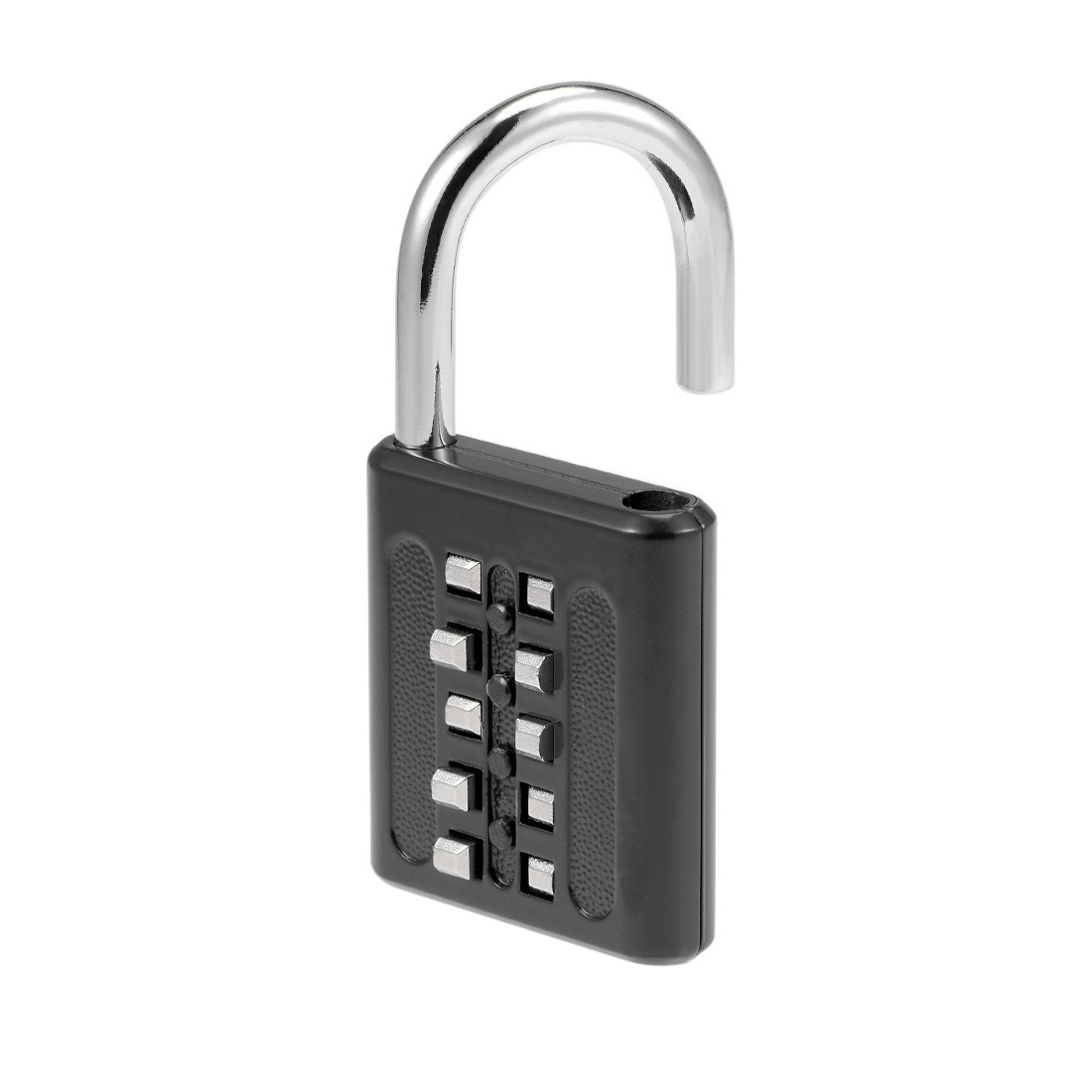10-Digit Combination Padlock Push Button Locker Cabinet Lock Black 2Pcs