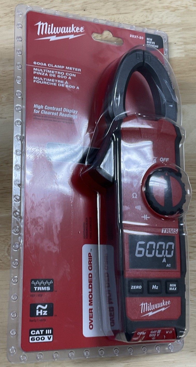 MILWAUKEE (2237-20) 600A Clamp Meter - CAT III 600V