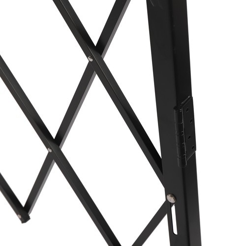 Folding Security Gate 7.2ft x 6.5ft Wall Mount Single Folding Door Scissor Gate