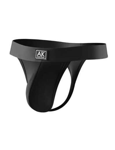 Men's Sexy Thongs Underwear Pouch G-String Athletic Supporter Medium Black