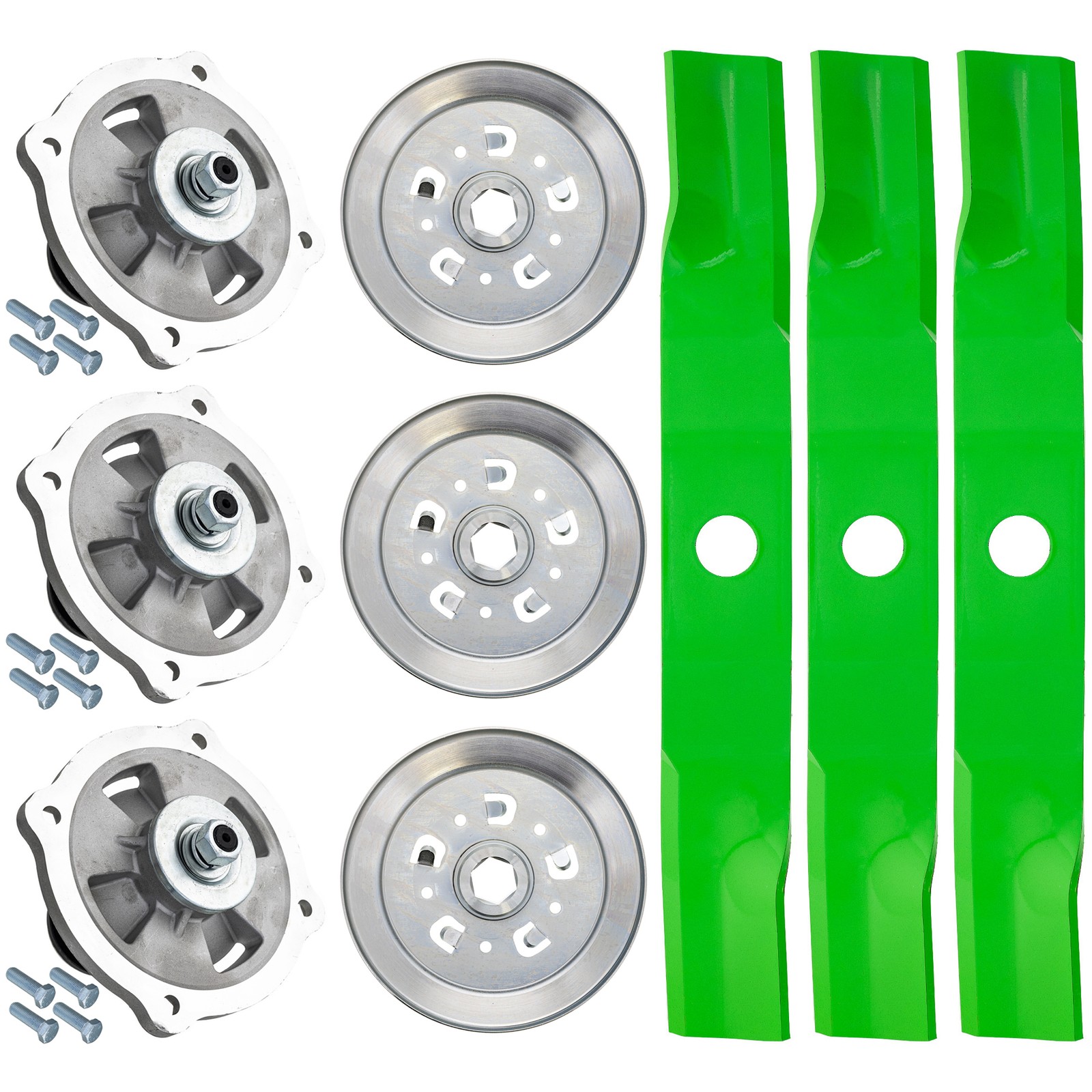 8TEN Blade Spindle Kit for Kubota Z724XKW-3 RCK54P-781Z 54-Inch K5613-34340
