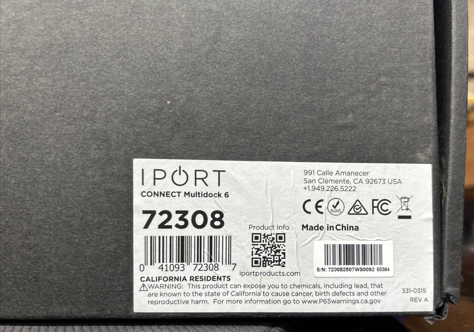 NEW iPort CONNECT MultiDock 6 iPad Charging Station - Model: 72308