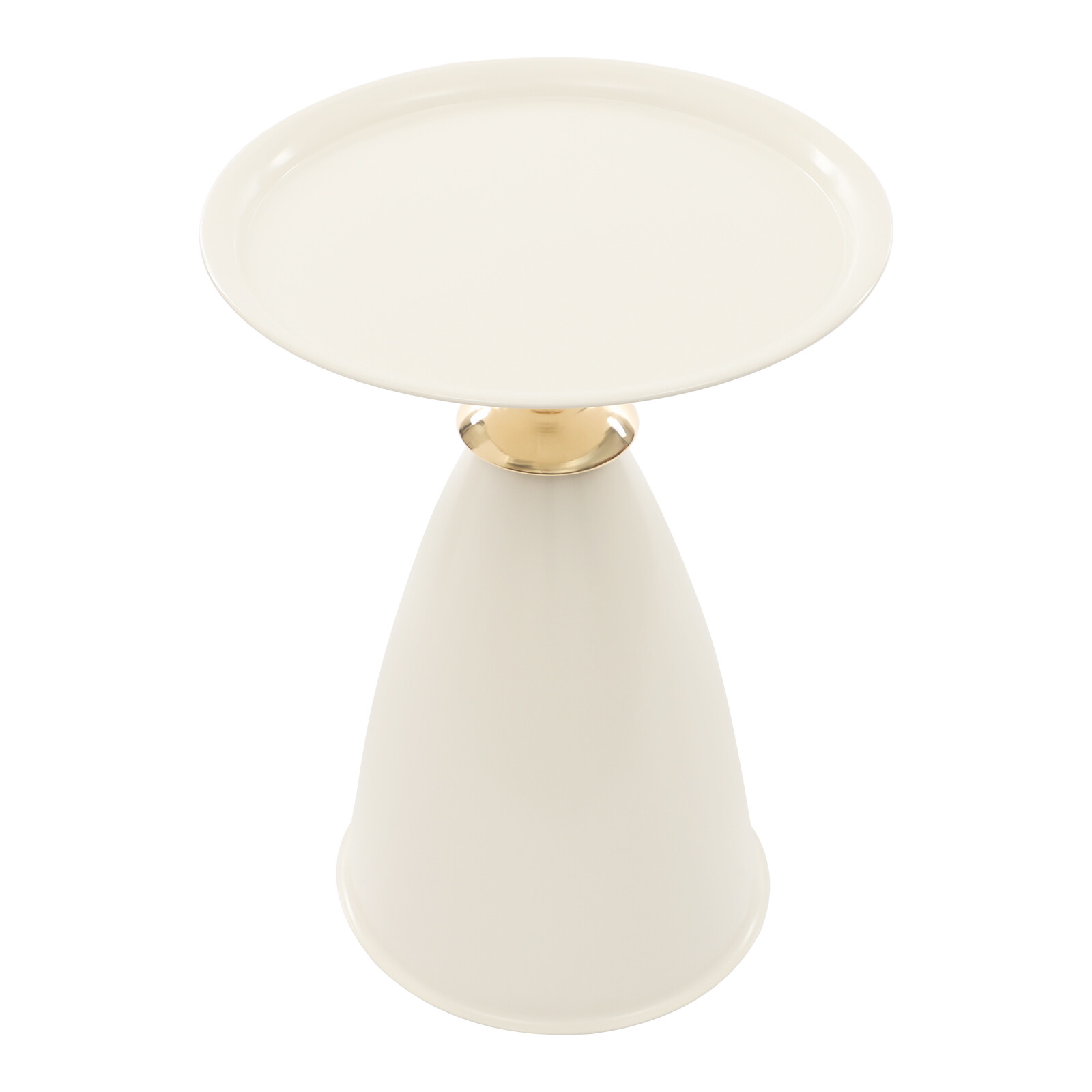 Small Round Side Table 55cm Side Table for Small Spaces Modern Couch End Table