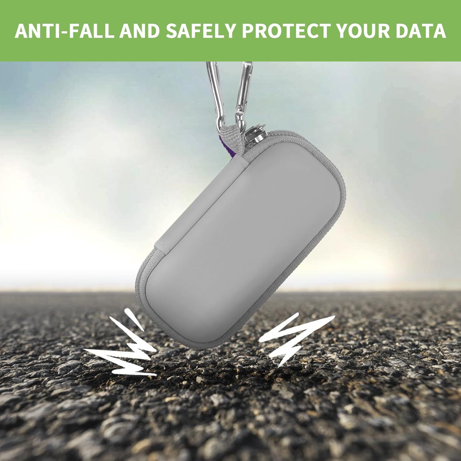 USB Flash Drive Case, Thumb Drives/SD/Memory Cards/Stick/SDXC SDHC Grey
