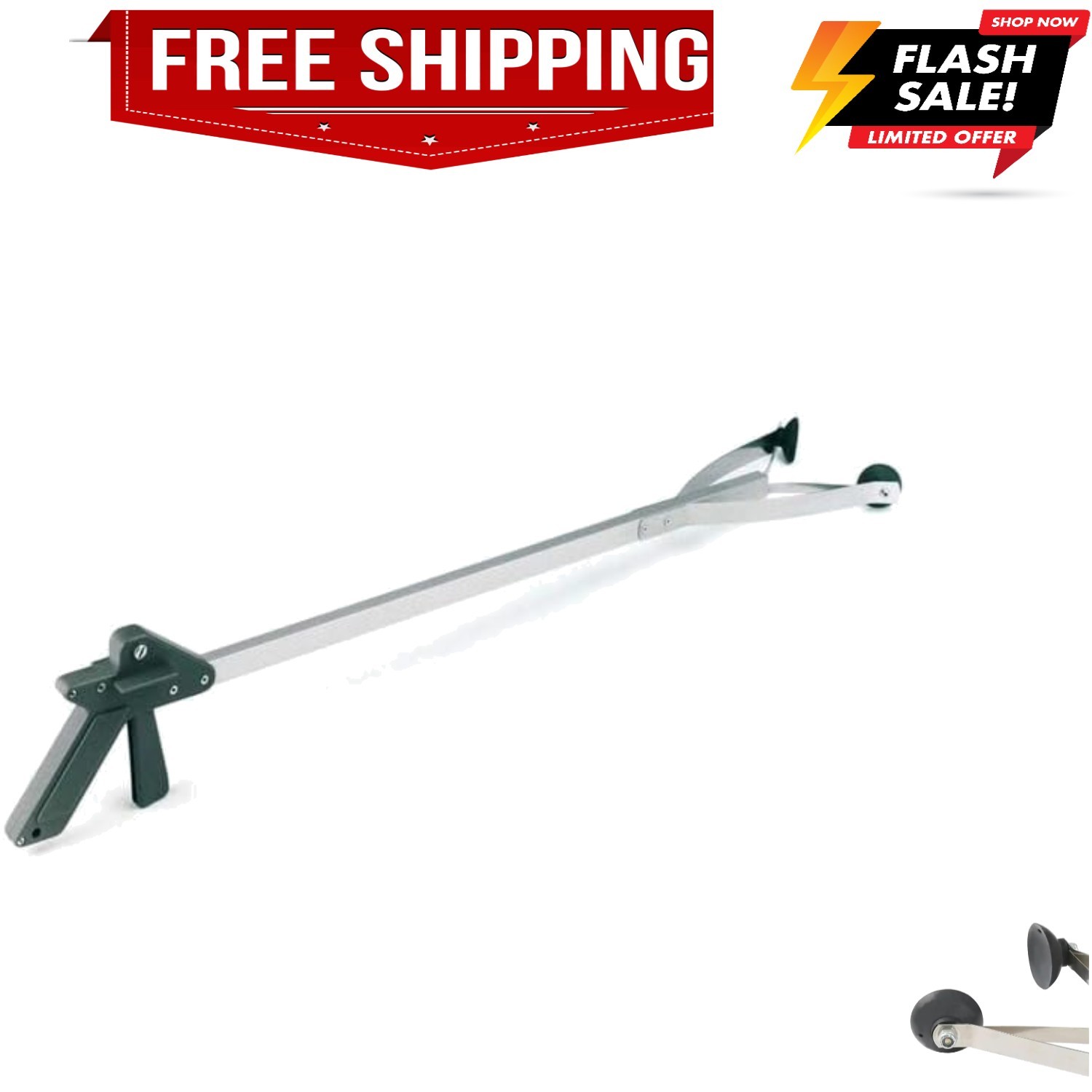 Suction Cup Grabber Reacher 32" - Elderly Grab It Reaching Pickup Tool Heavy ...