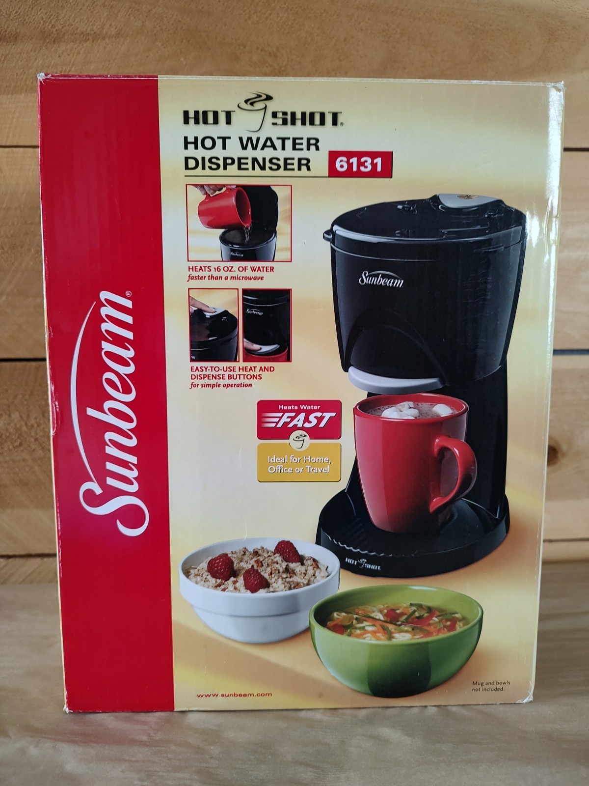 Sunbeam Hot Shot Hot Water Dispenser 6131 Black 16 oz Electric New Vintage