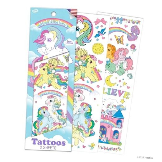 - 10 Temporary Tattoos: Skin-Safe Ink, Great for Parties and My Little Pony