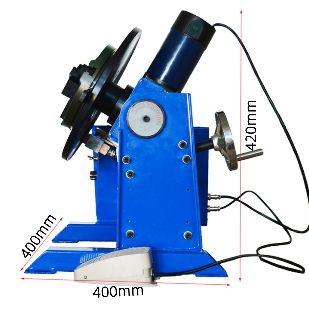 50KG 110V Rotary Welding Positione 315mm Table Diameter W/200mm Chuck 120W Motor