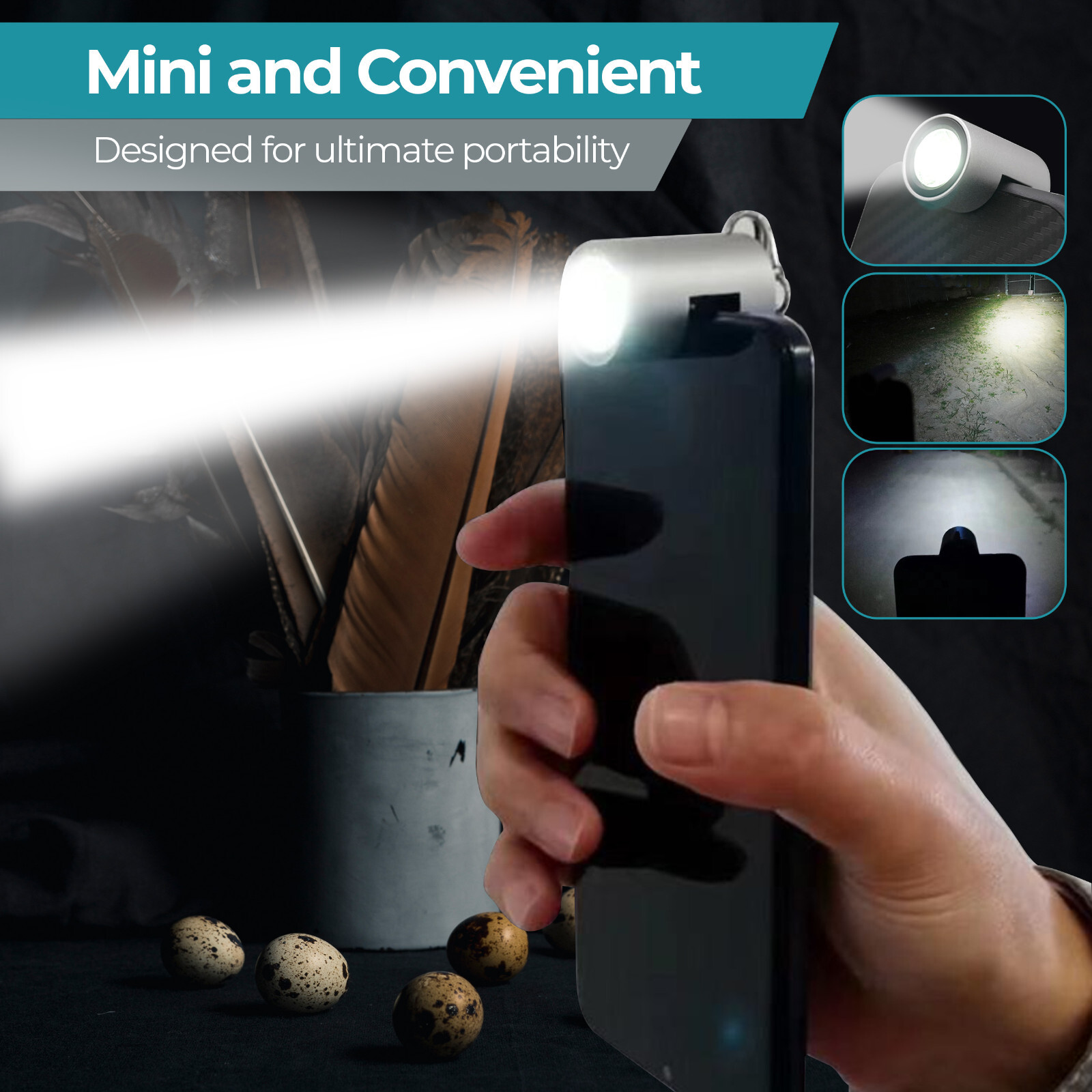 Vogueova SparkMini Smartphone Phone Mini LED Flashlight (USB Type-C)