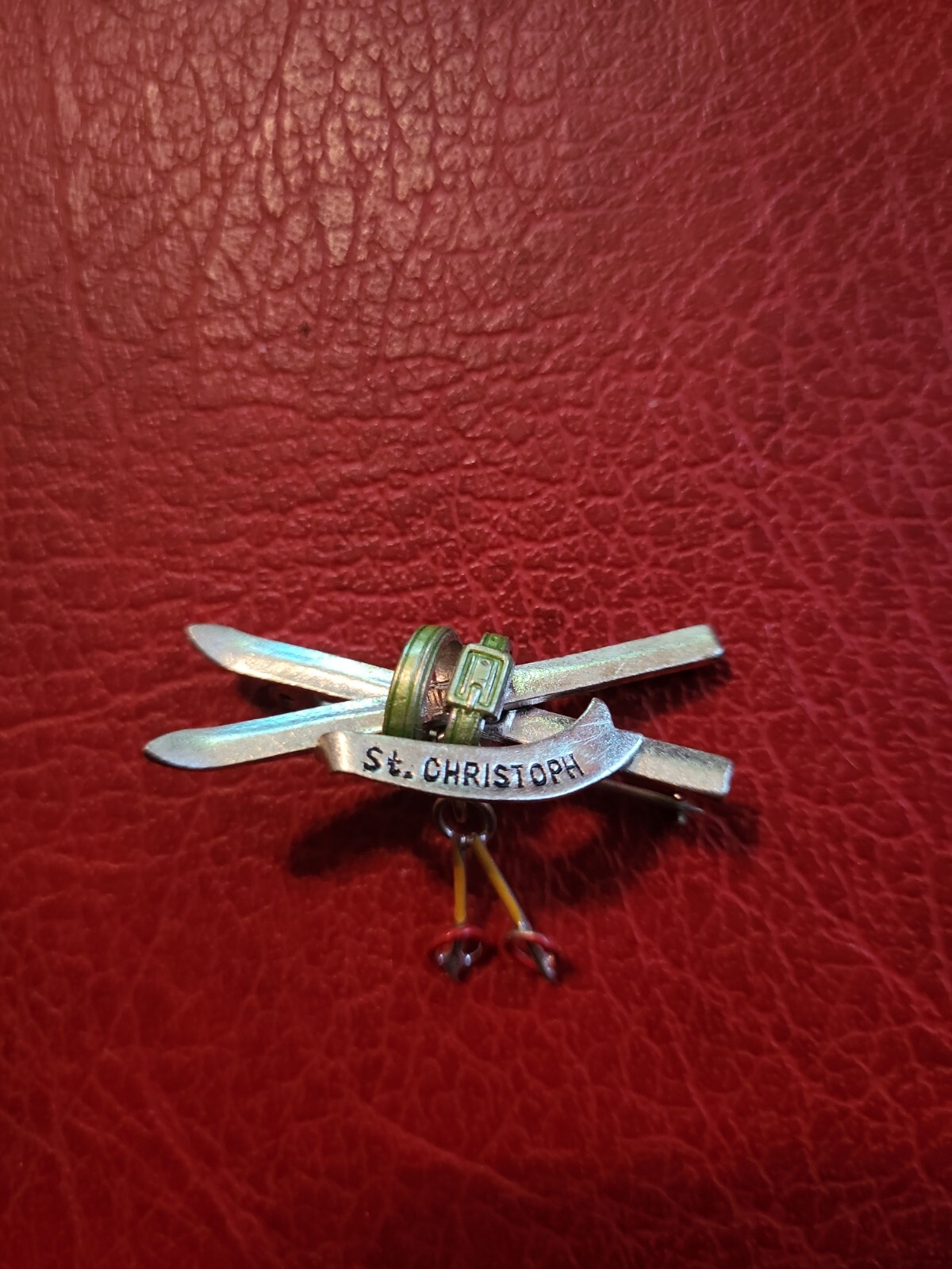 Pin Hatpin Walking Pin Brooch St Christoph