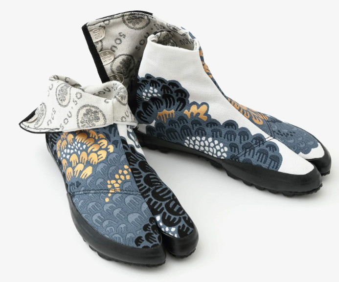 SOU SOU JIKATABI(Traditional Japanese Shoes) KENRANHOURAI NINJA KYOTO Japan New