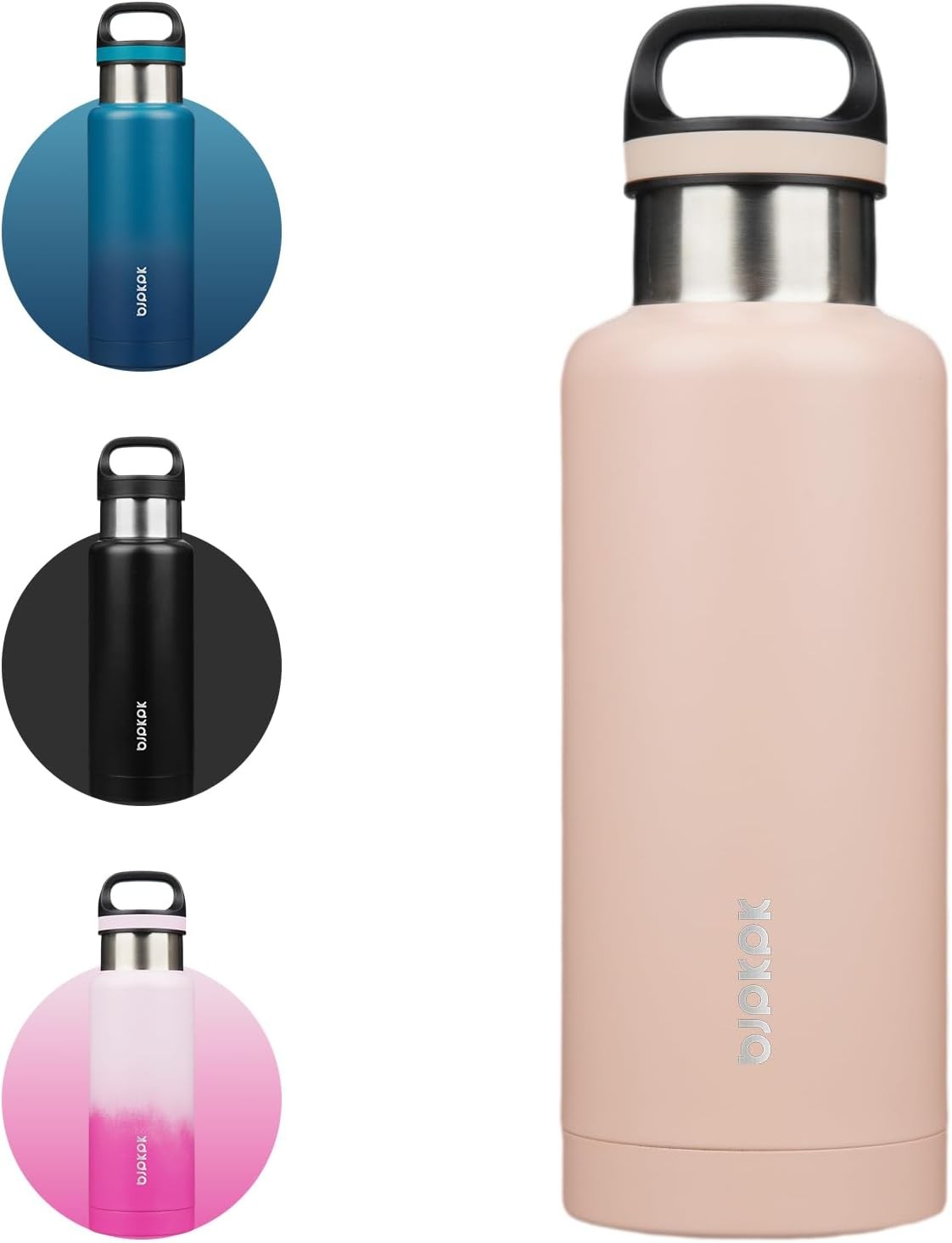 BJPKPK Insulated Water Bottle 32OZ Stainless Steel Water Bottle with Handle Doub
