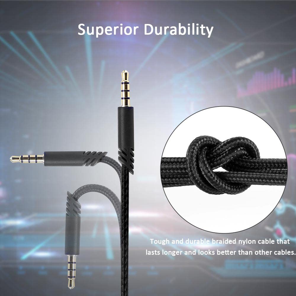 Replacement A40 Cord Compatible with Astro A40 Headset, A40 Inline Mute Audio...