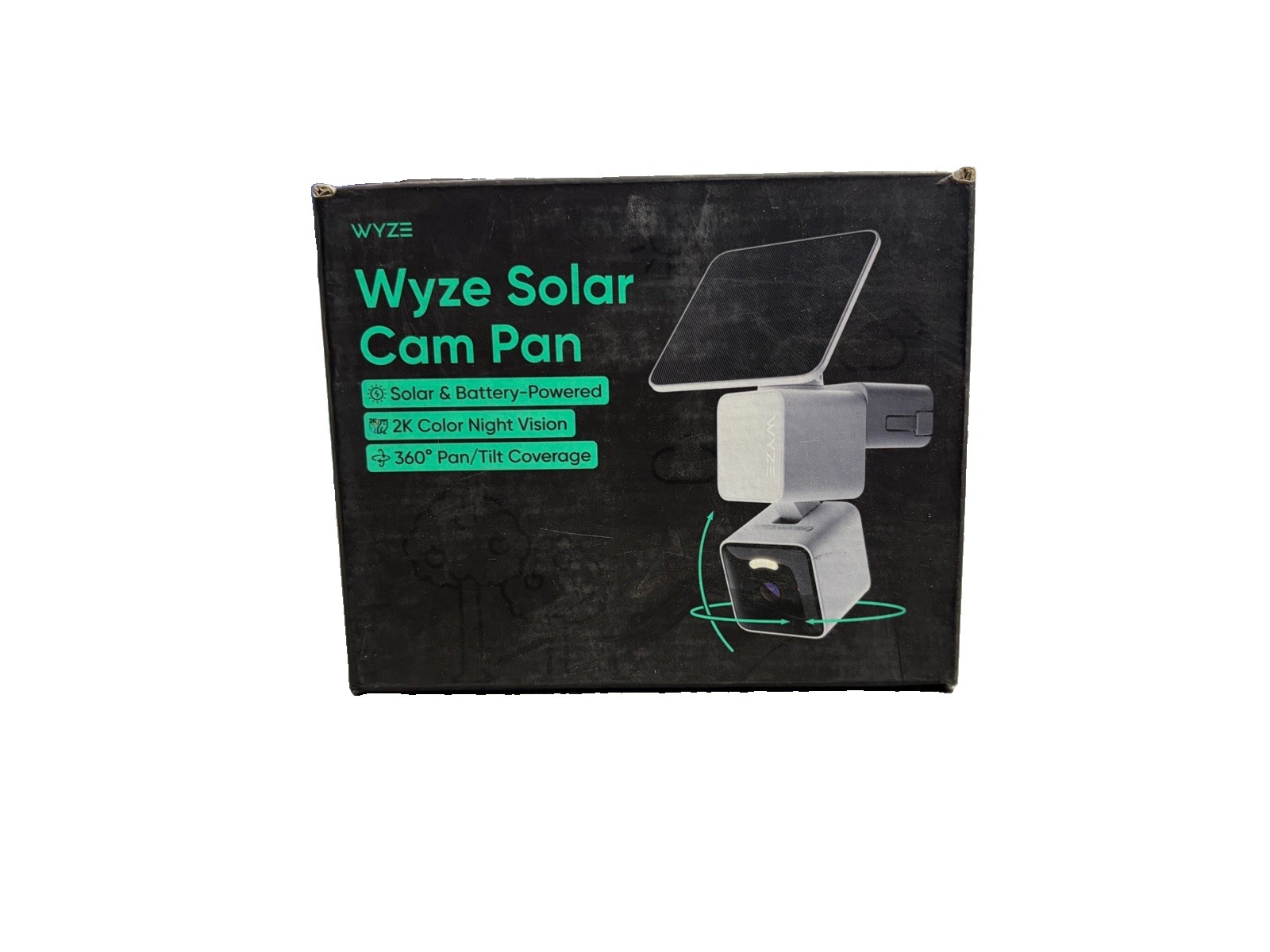 Wyze Solar Cam Pan 2K Color Night Vision 360 Pan/Tilt Wi-Fi Solar/Battery