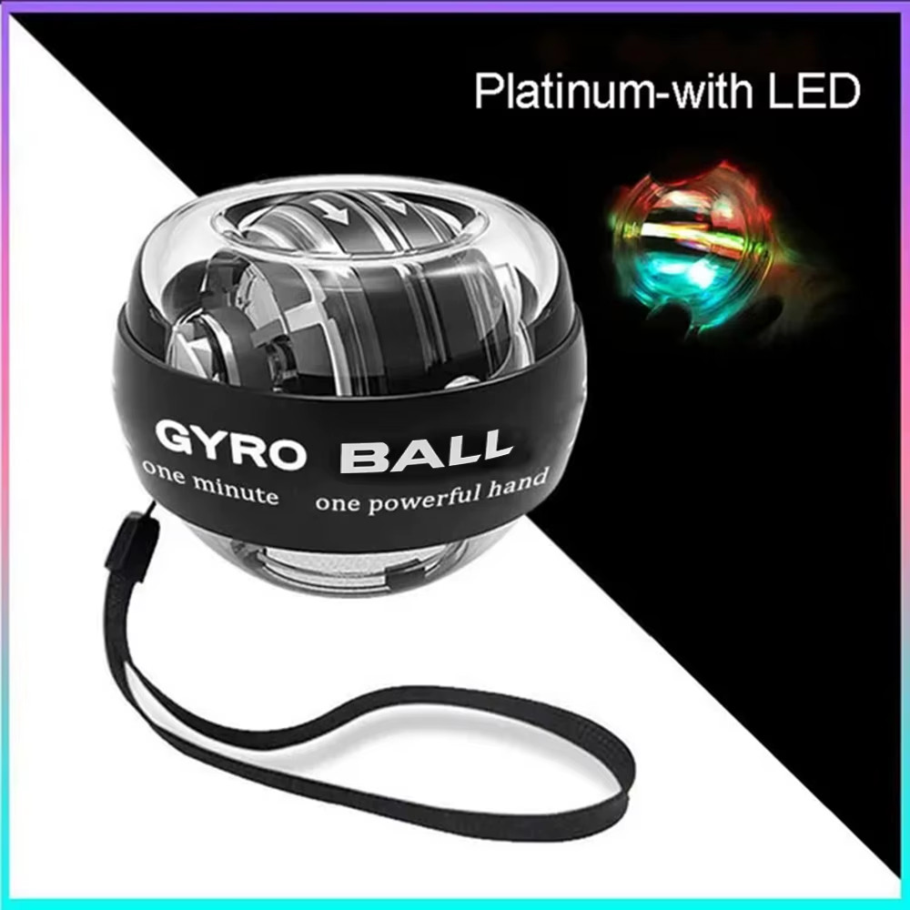 LED Wrist Power Trainer Ball Self-Starting Gyro Wrist Hand Ball Arm Hand Muscle