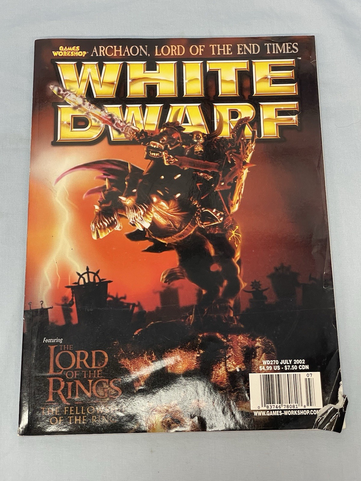Warhammer Games Workshop White Dwarf  Magazine 243 With Attached Predator Poster