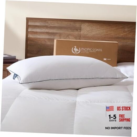 Premium Goose Feather & Down Bed Pillows Standard Size 1 Standard (Pack of 1)