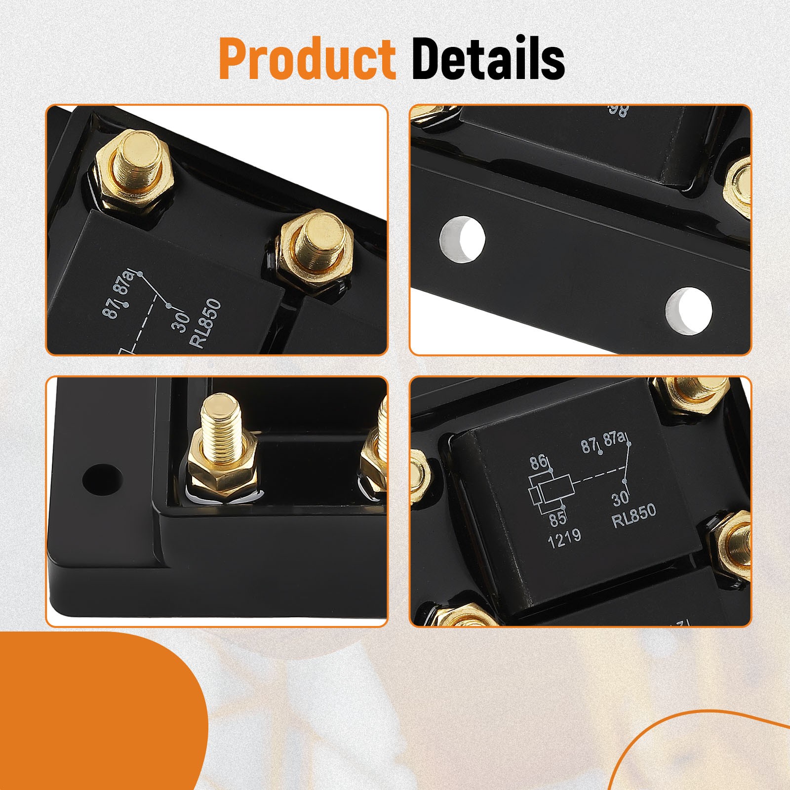 Forward + Reverse Relay Module 6 Terminal for Tarp and Winch Motor Snow Plow